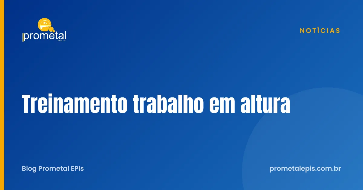 Treinamento trabalho em altura