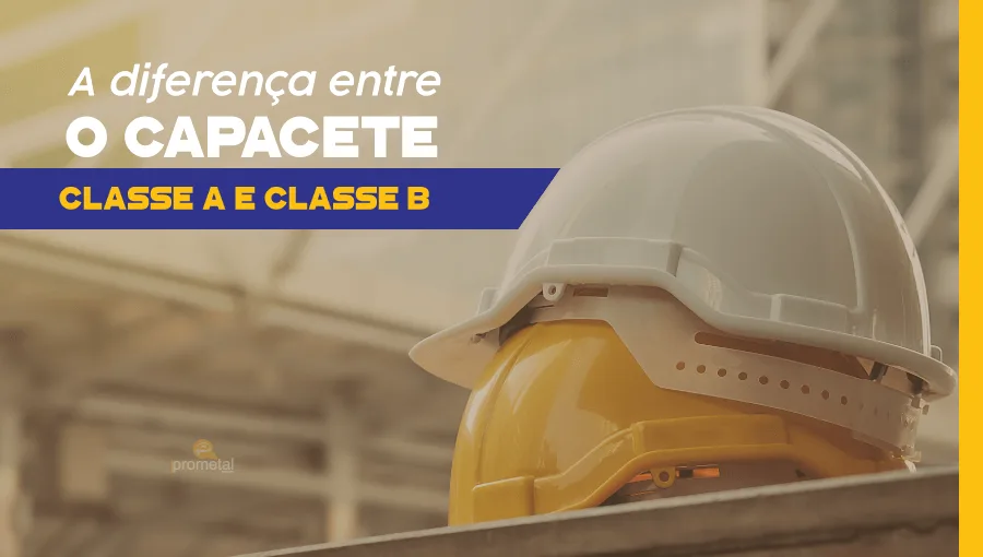 A diferença entre o capacete classe A e classe B