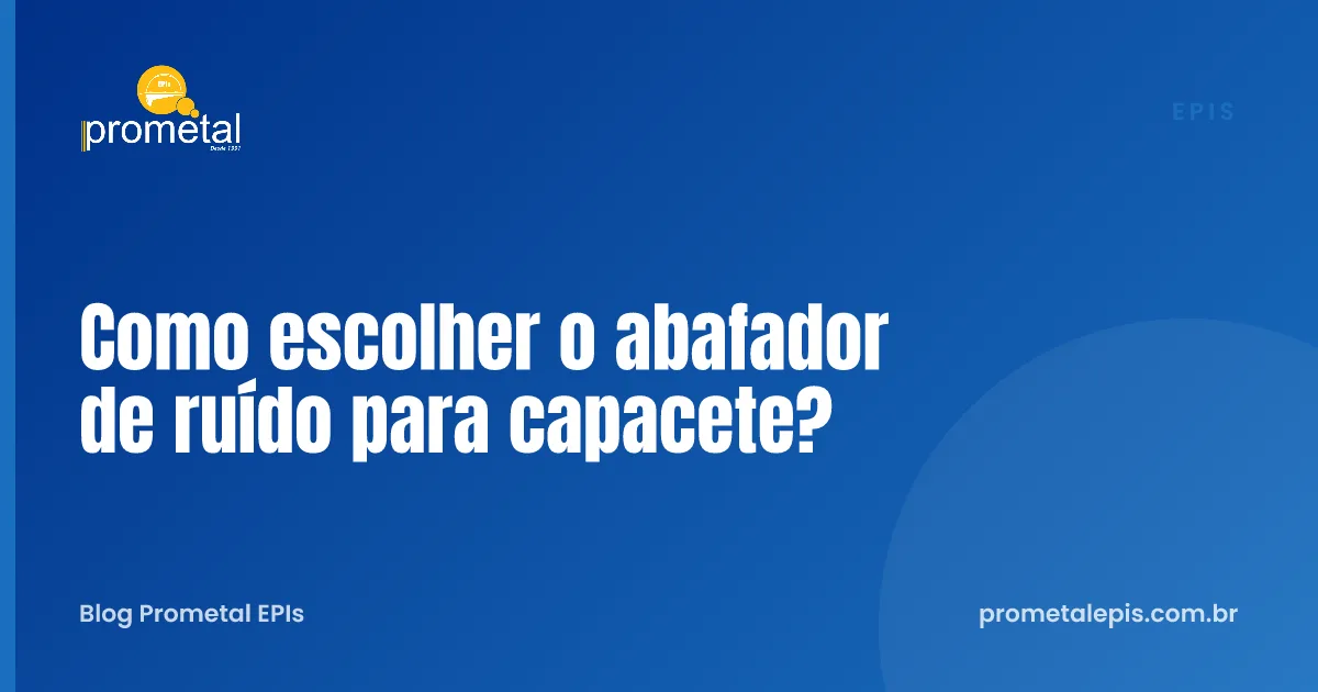 Como escolher o abafador de ruído para capacete?