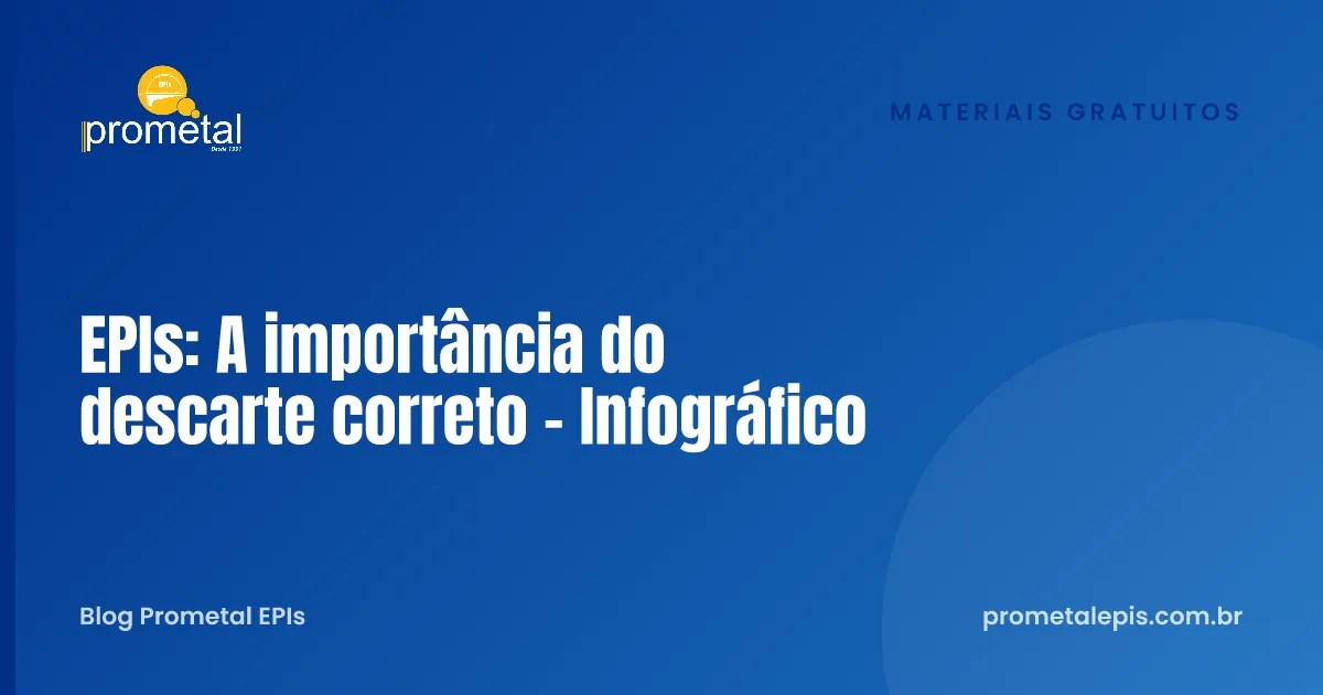 EPIs: A importância do descarte correto - Infográfico
