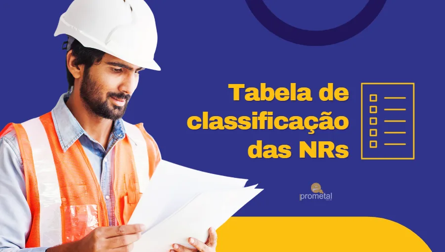 Tabela de classificação das NRs