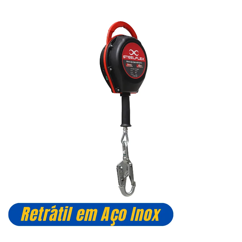 Trava Quedas Retrátil em Cabo de Aço Inox