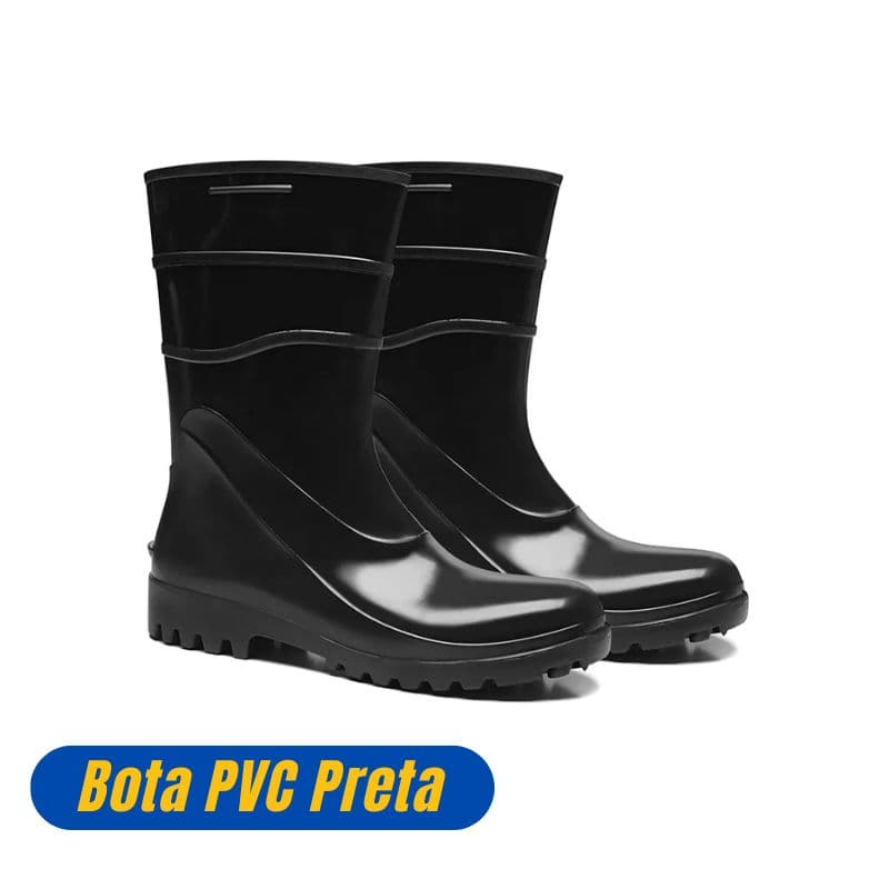 Bota PVC preta