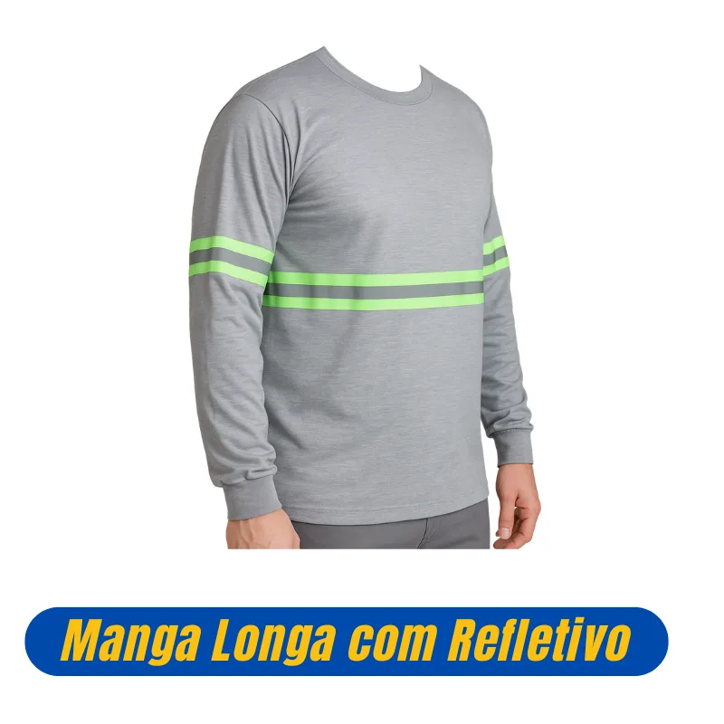 Camiseta Manga Longa com Refletivo